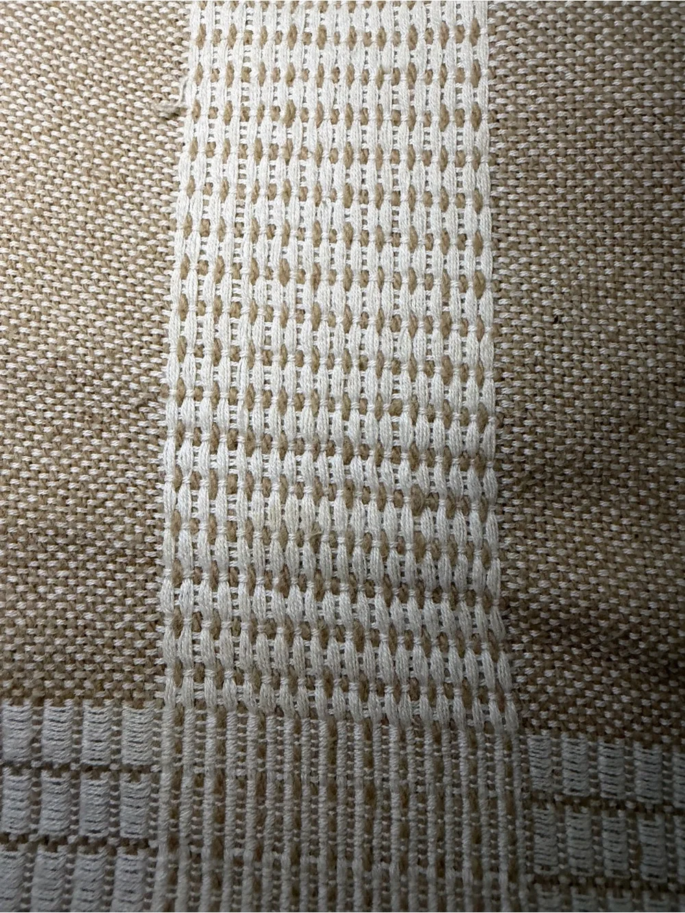 Threshold Studio McGee Neutral Tan & Cream Cotton Toss Pillow Cover 24 x 24